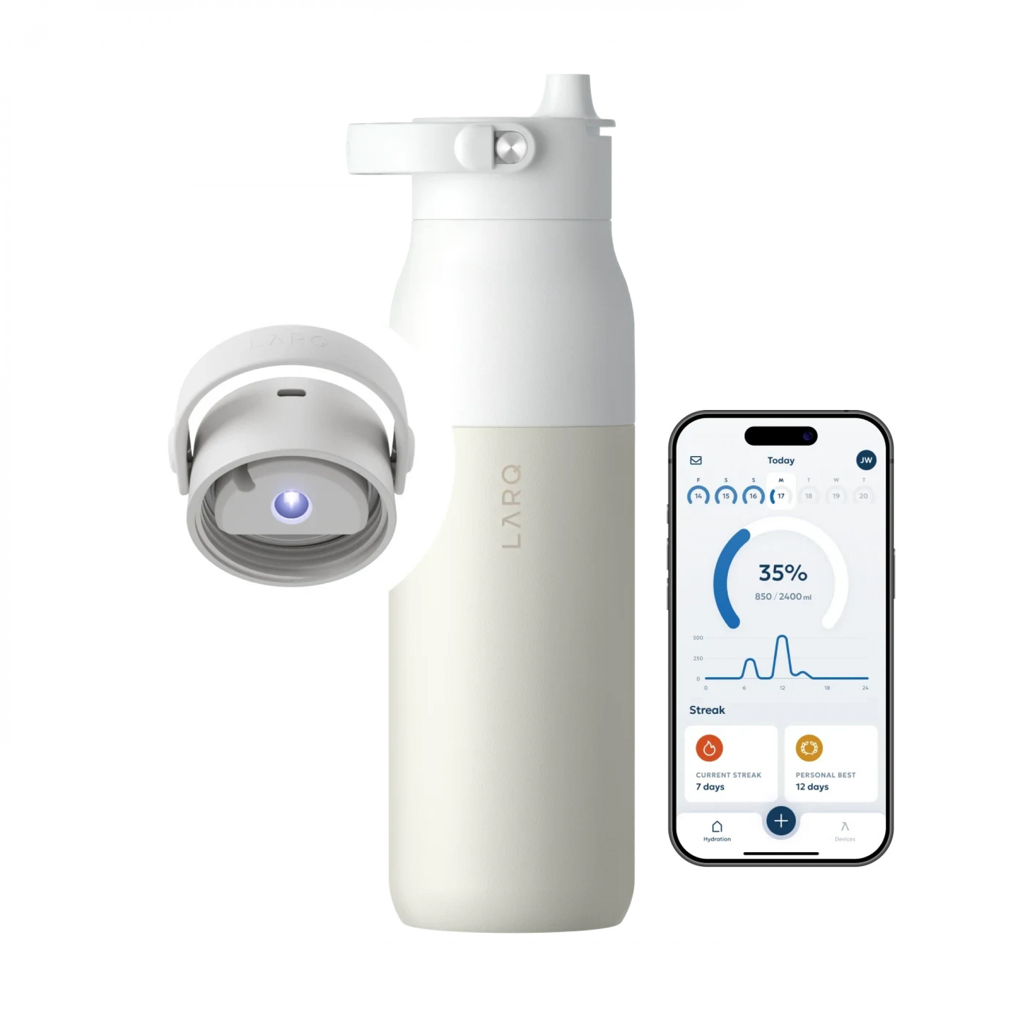 Розумна пляшка для води з функцією очищення LARQ Bottle PureVis  2 (1000ml )